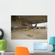 F-22 Raptor Parked Hangar Wall Decal Design 2