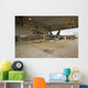 F-22 Raptor Parked Hangar Wall Decal Design 2