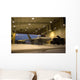 F-22 Raptor Parked Hangar Wall Decal Design 1