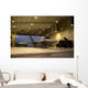 F-22 Raptor Parked Hangar Wall Decal Design 1