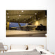 F-22 Raptor Parked Hangar Wall Decal Design 1