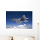 F-22 Raptor Flies around Wall Decal