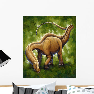Apatosaurus Sauropod Dinosaur Lived Wall Decal shown on a wall