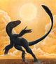 Deinonychus Antirrhopus Dancing Sun Wall Decal