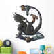 Playful Deinonychus Dinosaur Playing Wall Decal
