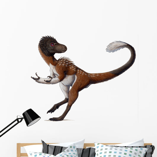 Dilong Paradoxus All Fluffed Wall Decal