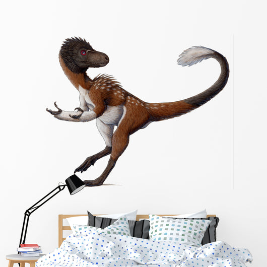 Dilong Paradoxus All Fluffed Wall Decal