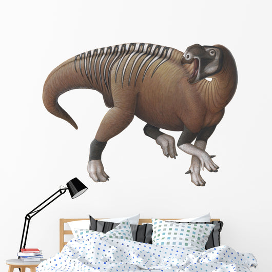 Muttaburrasaurus Dinosaur from Early Wall Decal