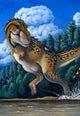 Tyrannosaurus Rex Running through Wall Decal Design 5