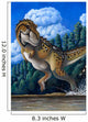 Tyrannosaurus Rex Running through Wall Decal Design 5