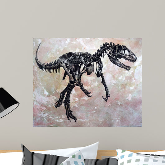 Allosaurus Dinosaur Skeleton Wall Decal