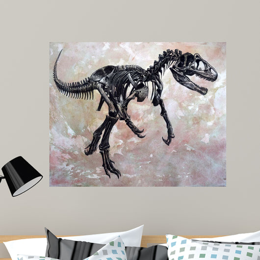 Allosaurus Dinosaur Skeleton Wall Decal