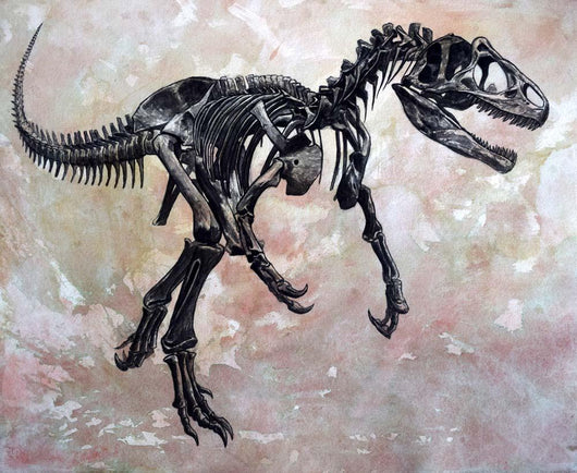 Allosaurus Dinosaur Skeleton Wall Decal