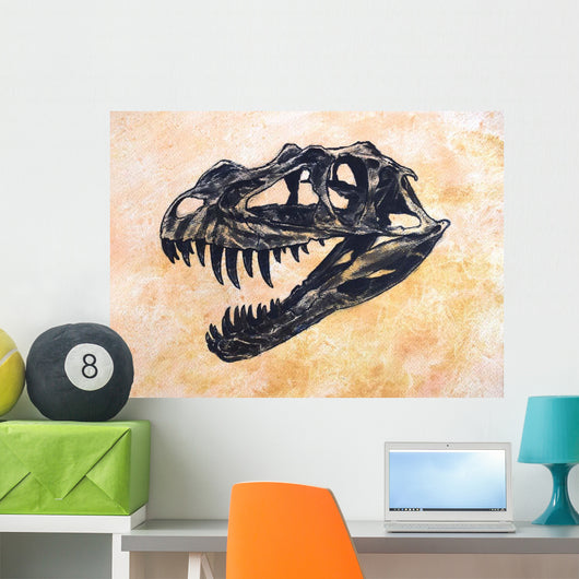 Ceratosaurus Dinosaur Skull Wall Decal