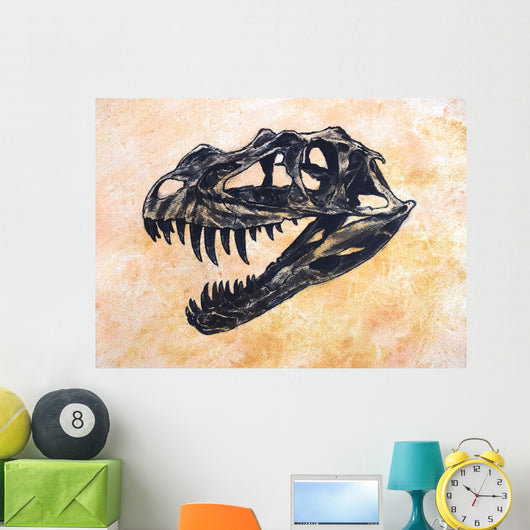 Ceratosaurus Dinosaur Skull Wall Decal