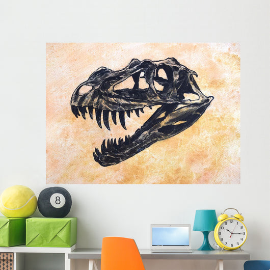Ceratosaurus Dinosaur Skull Wall Decal