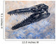 Mosasaurus Dinosaur Skull Wall Decal