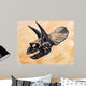 Triceratops Dinosaur Skull Wall Decal