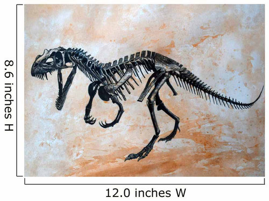 Ceratosaurus Dinosaur Skeleton Wall Decal