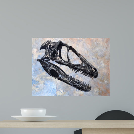 Deinonychus Dinosaur Skull Wall Decal