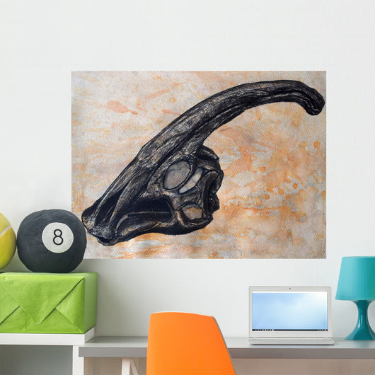 Parasaurolophus Walkerii Dinosaur Skull Wall Decal