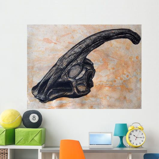 Parasaurolophus Walkerii Dinosaur Skull Wall Decal