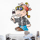Cartoon Hawg Wall Decal