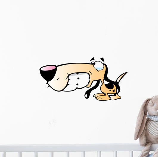 Cartoon Hound dog Wall Decal