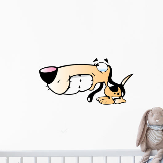 Cartoon Hound dog Wall Decal
