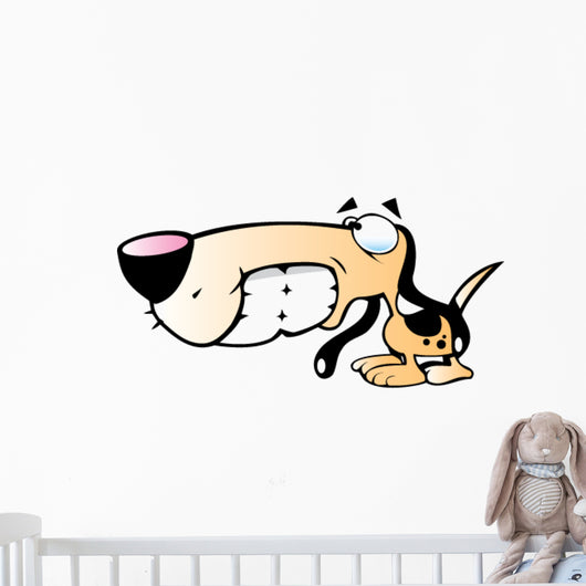 Cartoon Hound dog Wall Decal