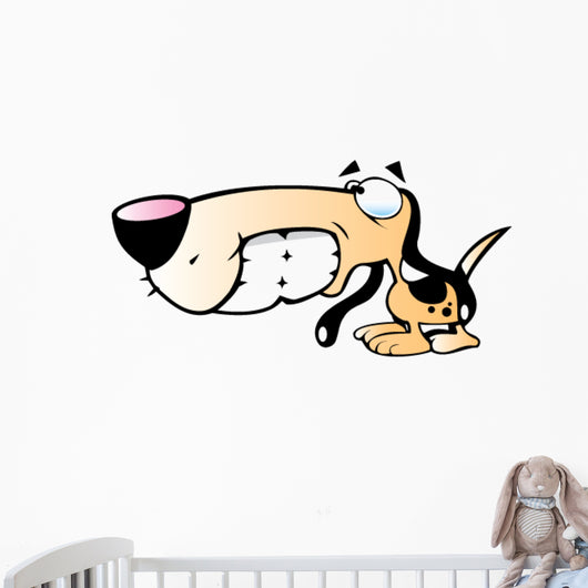 Cartoon Hound dog Wall Decal