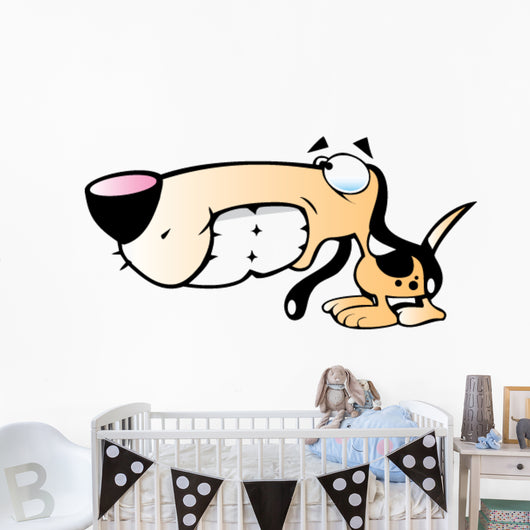 Cartoon Hound dog Wall Decal