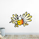 Cartoon Hummingbird Wall Decal