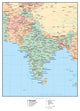 Political Map India Wall Decal