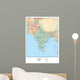 Political Map India Wall Decal