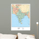 Political Map India Wall Decal