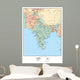 Political Map India Wall Decal
