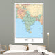 Political Map India Wall Decal