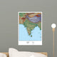 Geographical Map India Wall Decal