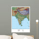 Geographical Map India Wall Decal