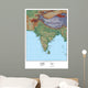 Geographical Map India Wall Decal