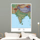 Geographical Map India Wall Decal