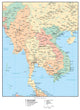 Political Map Indo-china Wall Decal