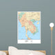 Political Map Indo-china Wall Decal