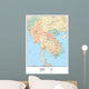 Political Map Indo-china Wall Decal
