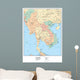 Political Map Indo-china Wall Decal