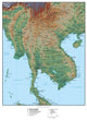 Map Indo-china Asia Wall Decal