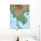 Map Indo-china Asia Wall Decal