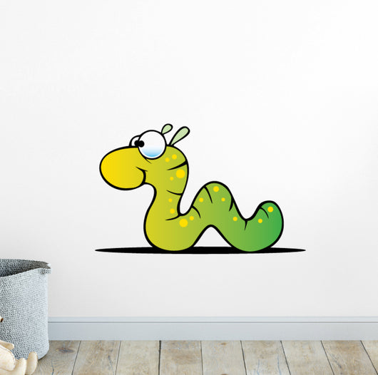Cartoon Inchworm Wall Decal