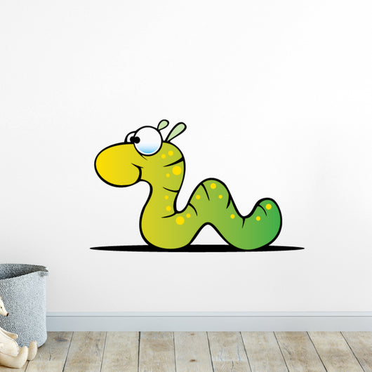 Cartoon Inchworm Wall Decal